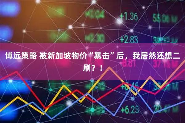 博远策略 被新加坡物价“暴击”后，我居然还想二刷？！